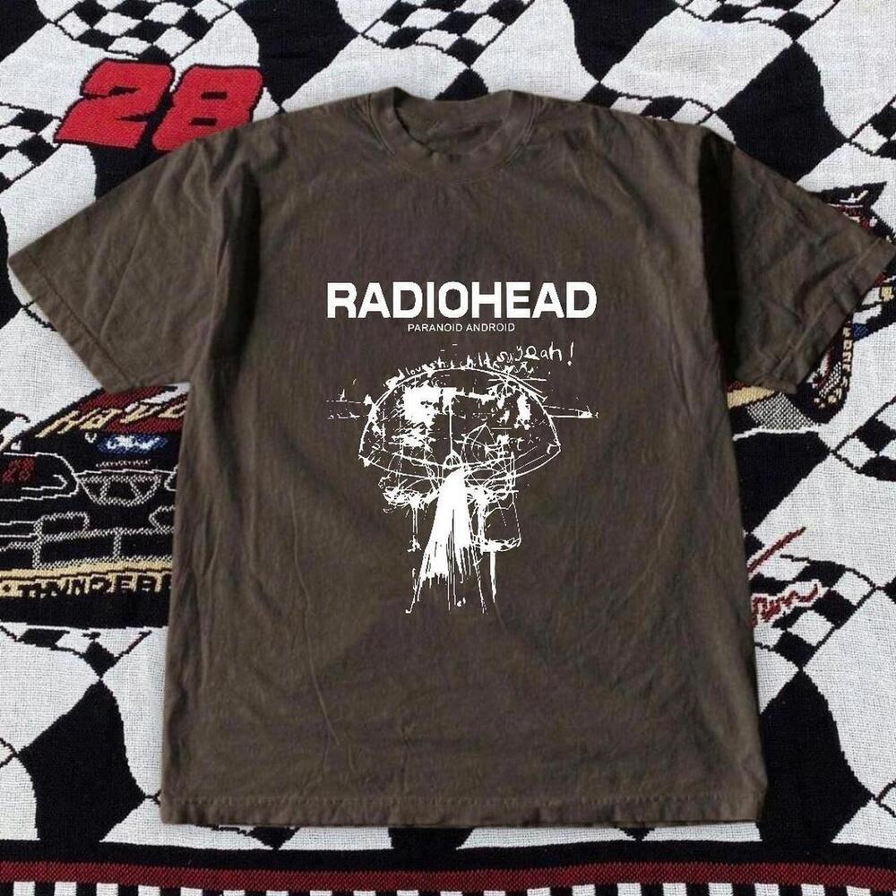 Gildan Men Brown T-Shirt, Radiohead Brown T-Shirt